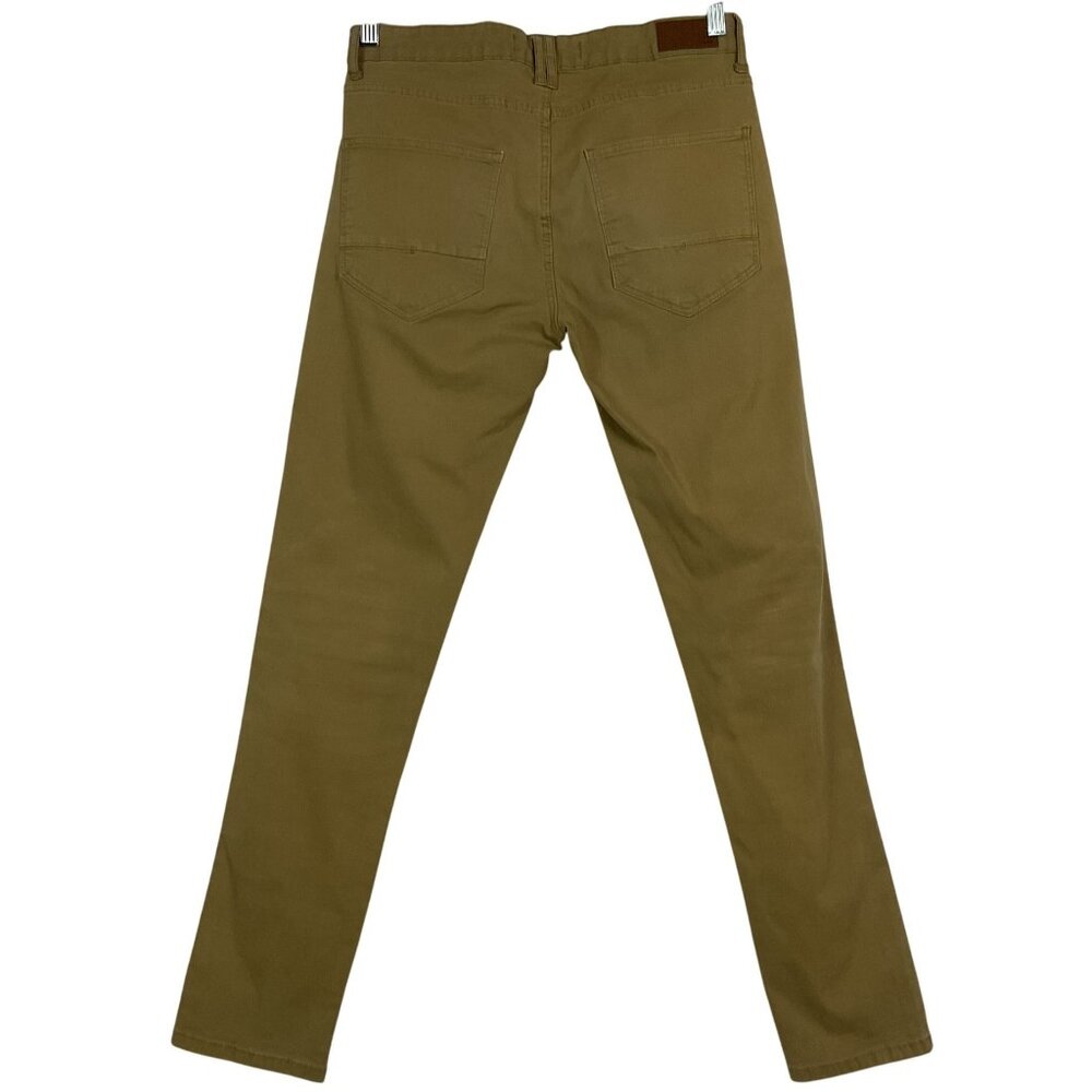 Zara Man Khaki Pants, size 31" waist, pockets, zipper/button closure, Tan - Picture 7 of 13